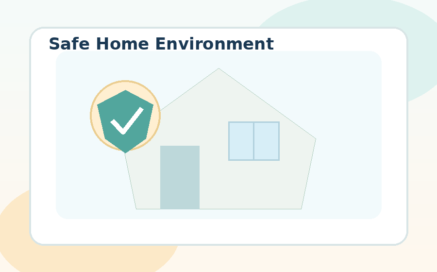 Safe home environment illustration